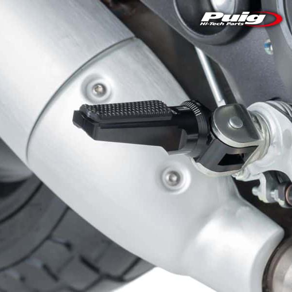 マルチカバー 専用 Puig 7318N SPORT FOOTPEGS [BLACK] プーチ ステップバー ラバー