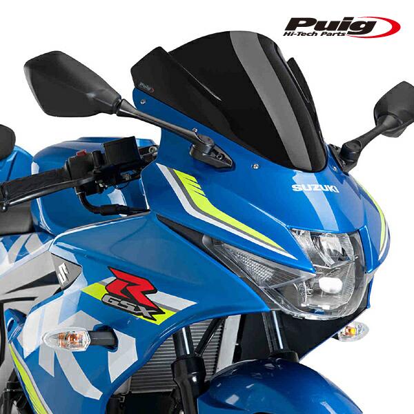 バイク サイドパネル 青と黒 Puig（プーチ） Puig 9721N RACING-SCREEN [BLACK] SUZUKI GSX-R125