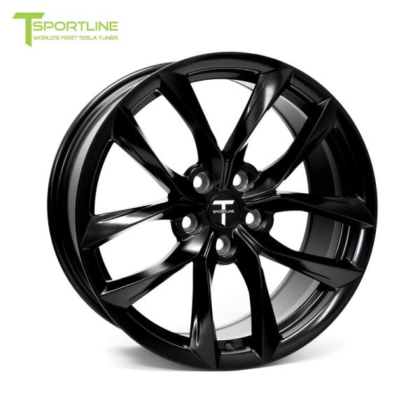 人気アイテム[4月末まで10％OFF]SS188585114SB T Sportline Tesla Model 3 テスラ モデル ３ ホイール 18 TSS Flow 【Satin Black】