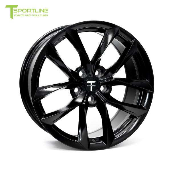 人気アイテムST188585114SB T Sportline Tesla Model 3/Model Y テスラ モデル３/モデル Y ホイール 18 TST Flow Forged Tesla Wheel (Set of 4)【Satin Black】