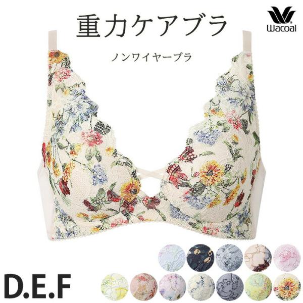 ワコール Wacoal 重力ケアブラ レーシィ ノンワイヤーブラ 3/4カップブラジャー レディース 下着 D E Fカップ BXB194 【P】