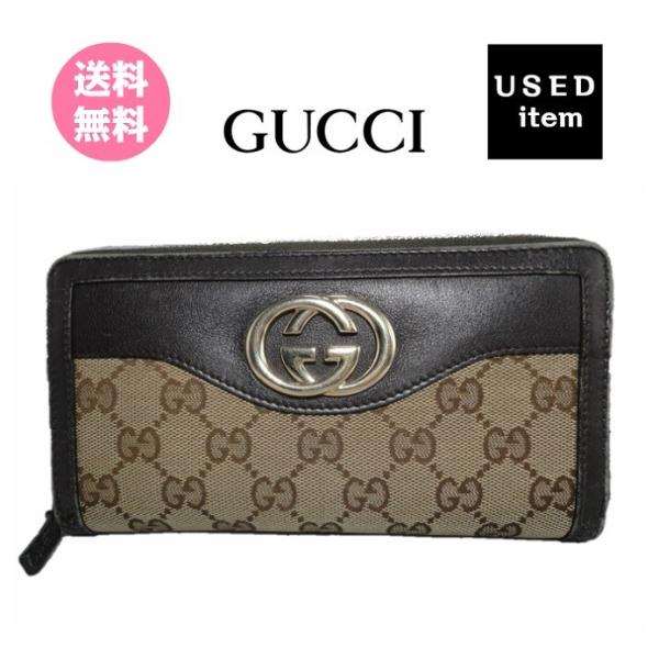 GUCCI（グッチ） 長財布 ラウンドジップ長財布 GG柄キャンバス