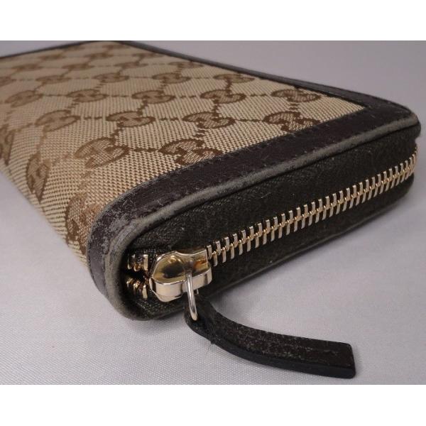 GUCCI（グッチ） 長財布 ラウンドジップ長財布 GG柄キャンバス