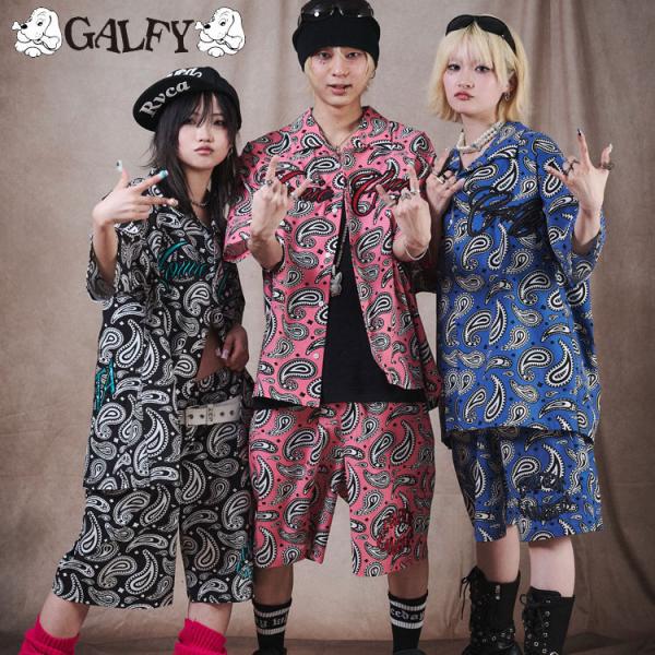 か*わ様 GALFY ペイズリー柄 セットアップ 半袖シャツ ハーフパンツ rankutsudou_162025n1