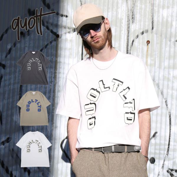 クオルト 半袖Tシャツ QUOLT クルーネック 6.2oz プレミアムコットン ユニセックス CAUSE TEE アウトドア キャンプ フェス 父の日 バレンタイン プレゼント