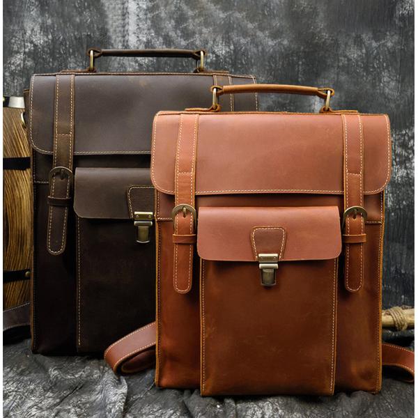 ☆新品☆ 本革 ビジネスリュック 牛革 デイバッグ メンズバッグ