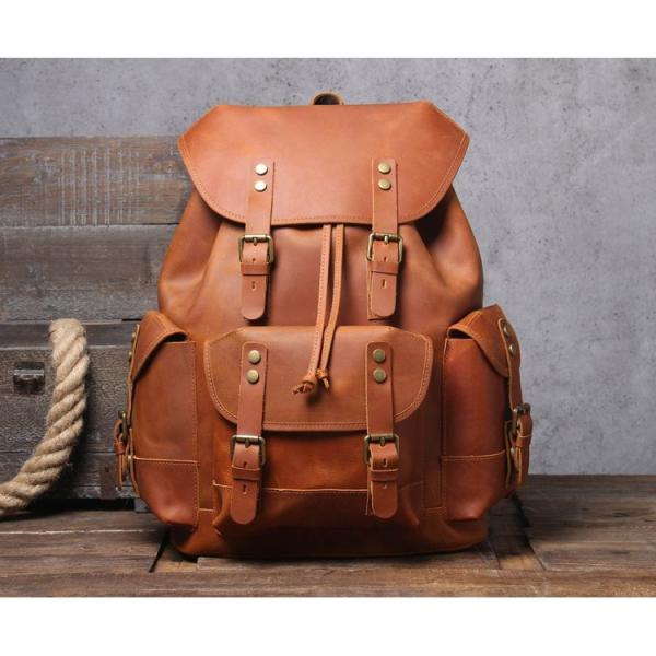 リュックサック 本革 厚手牛革メンズ 大容量 リュック レザー バック