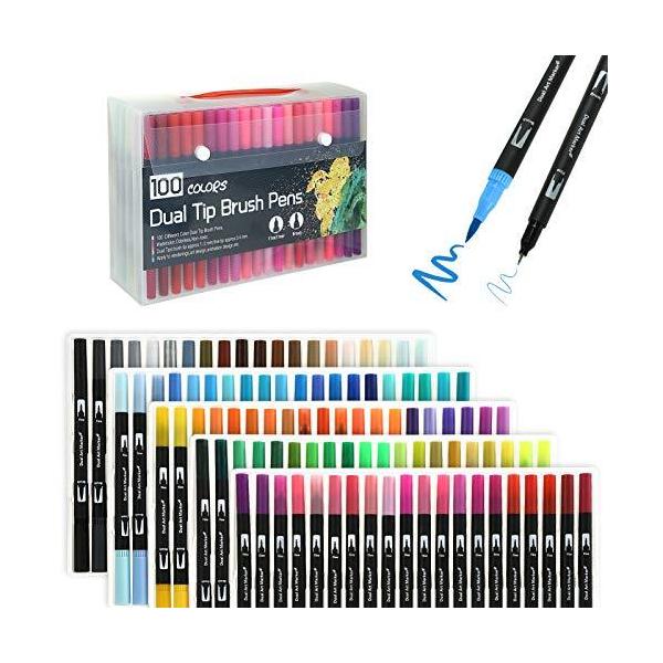 Kesote カラーペン 筆ペン 水性ペン 100色 コピック ペン 極細 毛筆両用 イラストペン 水彩ペン 水彩毛筆 Buyee 日本代购平台 产品购物网站大全 Buyee一站式代购 Bot Online