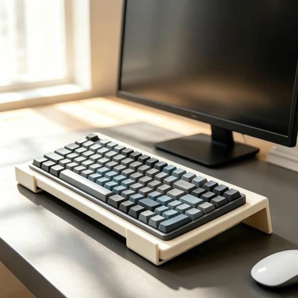 キーボード高さアップスタンド オフィス デスクトップ キーボード 傾斜 ホルダー ノートパソコン キーボードスタンド 使いやすい 軽量 爆買