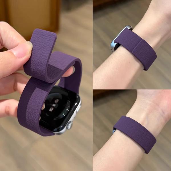 アップルウォッチ バンド 替え シリコン ベルト レディース マグネット くすみカラー apple watch series SE 11 10 9 8 7 6 5 4 3 2 1 40mm 41mm 42mm 爆買