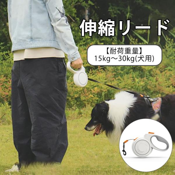 伸縮リード 5ｍ 犬 ストラップ付 散歩ひも 光る 初心者 紐 犬用リード 伸縮  伸びる 紐 リード ロープ ペット 小型犬 中型犬 散歩 便利 巻き取り 片手 爆買