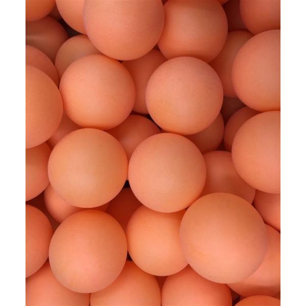 イベント用 卓球 ボール ピンポン 玉 ４０mm シームレス 球 ロゴ無し ＰＰ材 / 収納ふくろ付　オレンジ：１００個セット ※会社のイベント、幼稚園、学校、児童館等のレクレーション活動、工作、作品作りに最適です。 ※番号を付けて、宝さが...