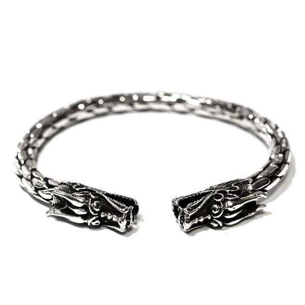 重量感抜群！激渋ツイストダブルドラゴンブレスレット☆龍