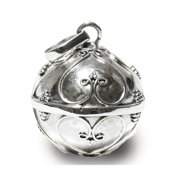 お試し価格９９９円 バリ島 ガムランボール 蝶 渦巻き 直径１６ｍｍ シルバー ペンダントトップ 説明カード付 メール便対応可 Gamelan1000 民族アクセサリー専門店ラパヌイ 通販 Yahoo ショッピング