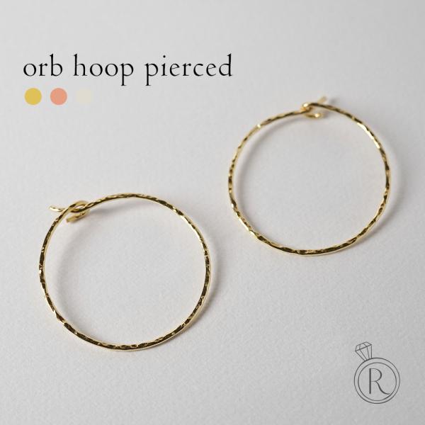 K18ゴールドフープピアス　750 18金刻印　細身フープリングサークル rapaport_10003886
