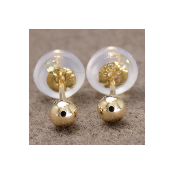 18金丸玉ピアス　8㎜　ジュエリーツツミ K18 7mm丸玉ピアス（0.9mm芯) | ピアス(地金),丸玉