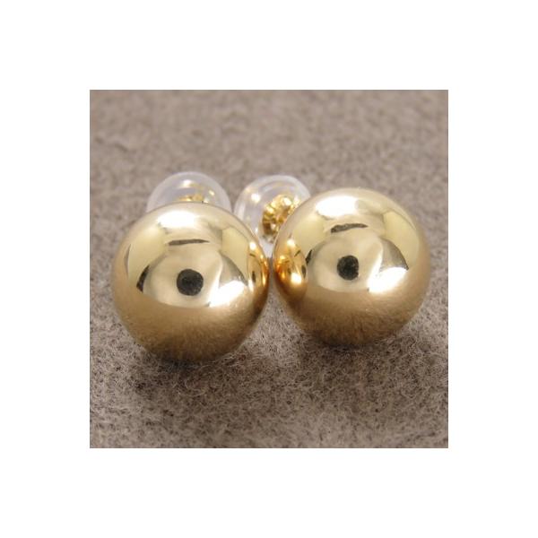 新品K18YG ボール　ピアス10mm K18イエローゴールド ボールピアス 10mm | 高品質 金・プラチナ