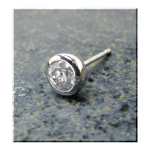 ダイヤモンド ピアス 片耳 片方 プラチナ Pt900 約0.3ct