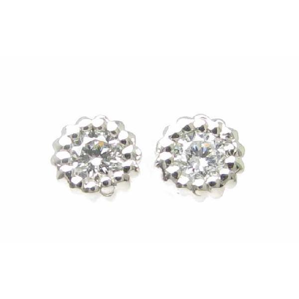 ダイヤ ピアス 0.2ct プラチナ 天然ダイヤモンド スタッド PT900 ミル