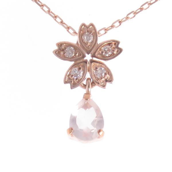 SAKURA 桜 ネックレス レディース ペンダント K10 18金 K18WG K18PG