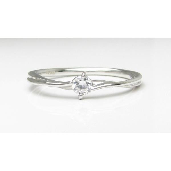 1個石 1粒 デザイン ダイヤモンド 0.1ct リング 指輪 マリッジ 