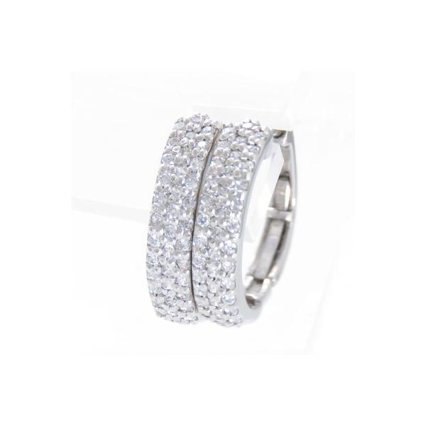 大特価！！Pt900 天然ダイヤモンド　中折れピアス ダイヤモンド ピアス Pt900 K18 中折れ式 ダイヤピアス 0.36ct