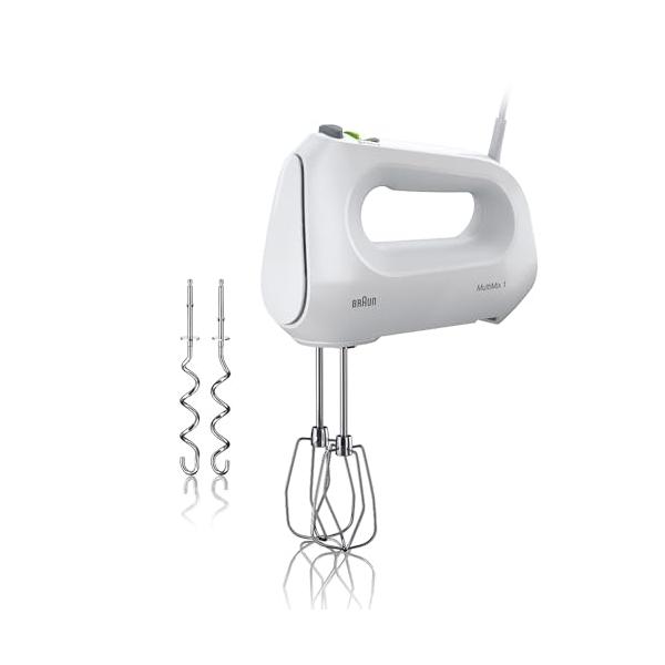 ホワイト/-/HM1011・パッケージ個数:1・パワフルでありながら、軽量コンパクトボディで使い勝手抜群のブラウン ハンドミキサー・150Wのハイパワーで、素早く簡単にお菓子作りが可能。・4段階のスピードで正確に攪拌。ターボ機能も搭載。・ビ...