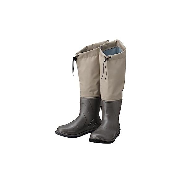 ラジアルソールライトキャメルベージュ/L/PX3382L・Size:LStyle:ラジアルソール・パッケージ個数:1・可動性に優れたひざ下までのウェダー。ショート丈のブーツにテフロン撥水加工を施した生地を使用。ウェダーの履き口は、コードスト...