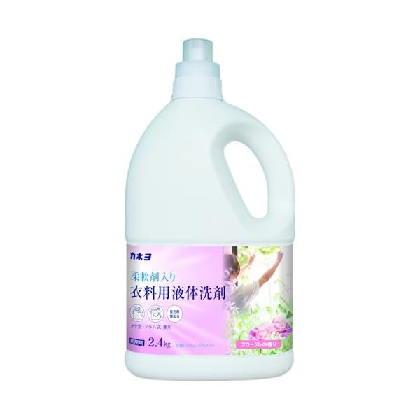 白/2.4kg/-・Size:2.4kg・パッケージ個数:1・柔軟剤入りの衣料用液体洗剤・衣類にやさしい中性タイプ