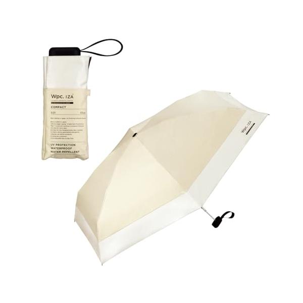他サイト： 2025男の晴雨兼用傘 日傘 IZA Type:Compact ベージュ×オフ 折りたたみ傘 通勤 通学 旅行 オシャレ 可愛い 女性 レディーの商品画像