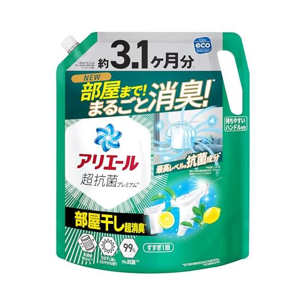 -/メガジャンボ/-・PatternName:詰め替え 2.21kg・パッケージ個数:1・まるごと抗菌　衣類・洗濯水・洗濯槽　＊全ての菌の増殖を抑えるわけではありません。・干した衣類も、部屋までまるごと消臭*P&amp;G調べ。ニオイの度合...