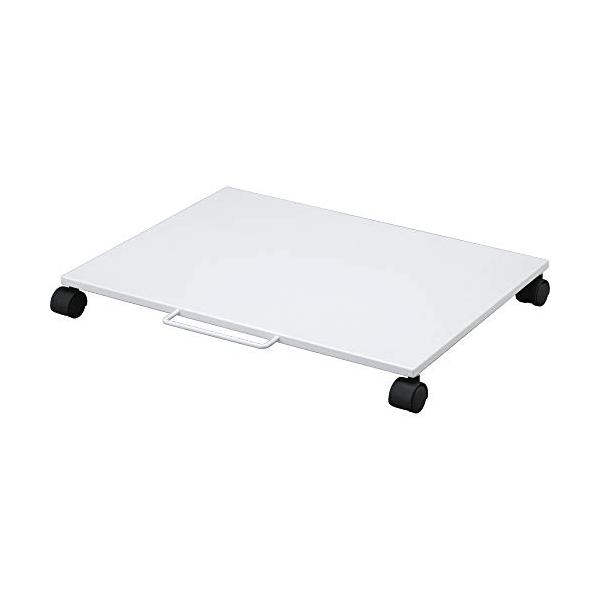 机下台(スライド式)ホワイト/460mm幅/A7370-0・パッケージ個数:1・寸法幅460mm×奥行350mm×高さ48mm・耐荷重15kgまで(等分布)・型式組立式(工具付き)・付属工具六角レンチ付・内容底シート付