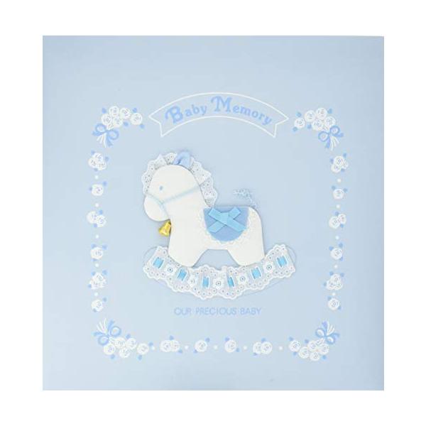他サイト： ナカバヤシ フエルアルバム ベビーメモリー ブルー ア-LB-505-Bの商品画像
