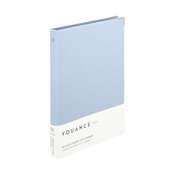 他サイト： マルマン ルーズリーフ バインダー ユアンス B5 26穴 ブルーグレー F119-41の商品画像
