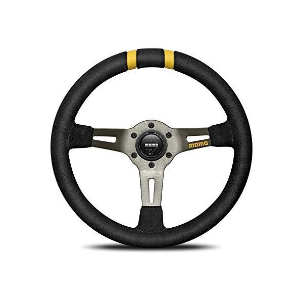 最値下げMOMOステアリング(DRIFT ) ブラックスエード　ディープ 35Φ MOMO(モモ) ステアリング ドリフト 33パイ BK/スエード D-20