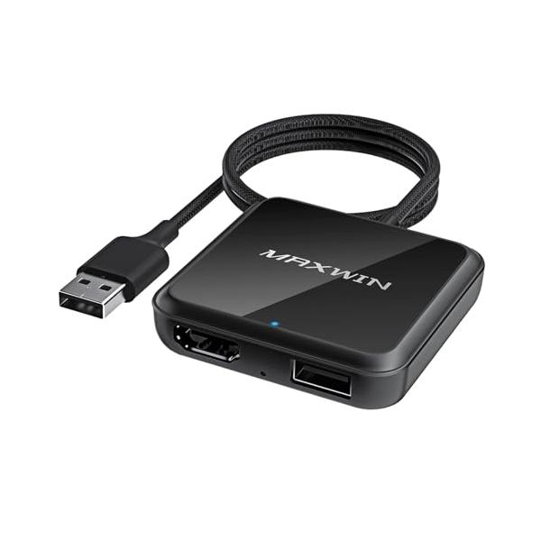 他サイト： MAXWIN ワイヤレス CarPlay AndroidAuto アダプター HDMI入力アダプター 有線CarPlay/AndroidAutoの商品画像