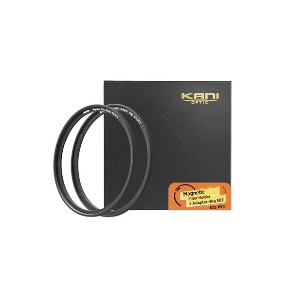マグネットセット黒枠/72mm/K19207・Size:72mmStyle:マグネットセット・パッケージ個数:1・手持ちのねじ込み式の円形フィルターをマグネット式に・外周部にローレット加工を施し、着脱操作がしやすい構造・商品名称: Magn...