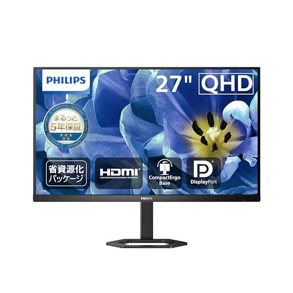 PHILIPS 27E1N5500E/11 WQHD 27インチモニター Amazon.co.jp: PHILIPS 液晶ディスプレイ PCモニター 27E1N5500E