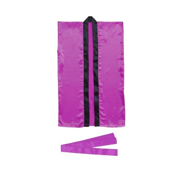 お祭り紫/S/1154 S ムラサキ・Color:紫Size:S・パッケージ個数:1・仕様:サテンロングハッピ・カラー:紫・サイズ:S・付属品:ハチマキ付・ハッピ長さ:900mm
