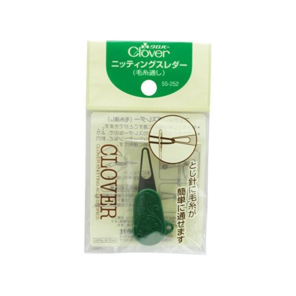 他サイト： クロバー(Clover) 糸通し・ひも通し ニッティングスレダー グリーン 6.5x11x0.7cmの商品画像
