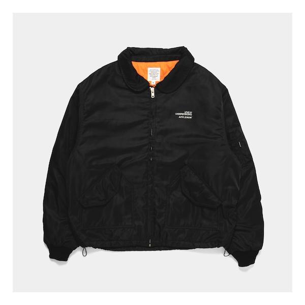 ジャケット・アウター APPLEBUM Flight Innercotton Jacket APPLEBUM（アップルバム） FLIGHT INNERCOTTON JACKET BLACK ブラック