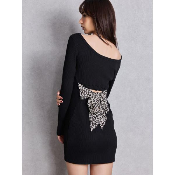 GYDA（ジェイダ） レオパードバックリボンテレコミニワンピース 即日