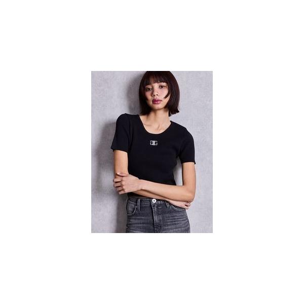 GYDA ジェイダ symmetry GYDAプレートハーフスリーブニットTOPS 即日発送