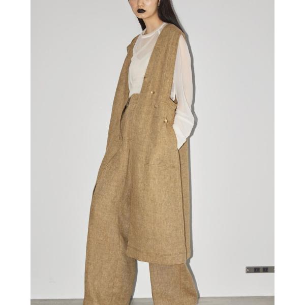 TODAYFUL SALE 即日発送 Asymmetry Linen Vest (トゥデイフル