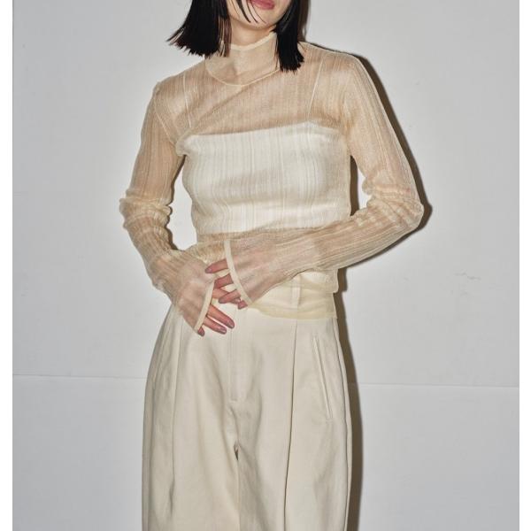 TODAYFUL (トゥデイフル）Sheer Randomrib Knit 即日発送 : RAPTURE