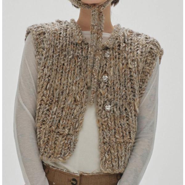 TODAYFUL (トゥデイフル）Mix Handknit Vest 即日発送 : RAPTURE