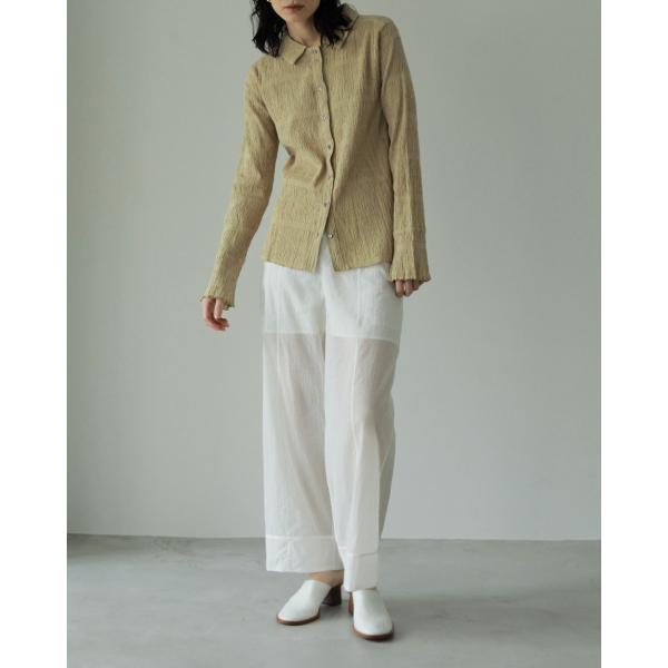 トップス anuke Shirring Mellow Shirts ANUKE(アンヌーク）Shirring Mellow Shirts 即日発送 : RAPTURE