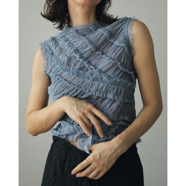 anuke フリルトップス anuke ANUKE (アンヌーク）Tulle Frill Tops 即納 : RAPTURE