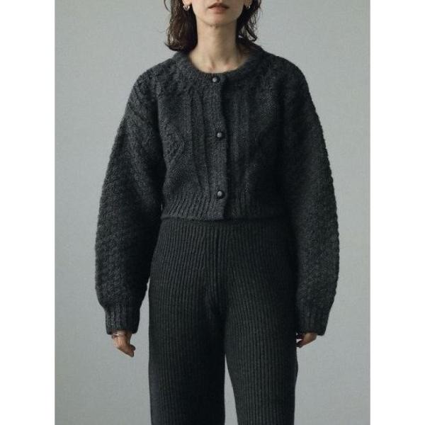 anuke（アンヌーク） Cable Knit Cardigan 24秋冬 62420508 即日発送