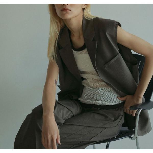 anuke（アンヌーク） (アンヌーク）Cutoff Over Vest 即納 SALE